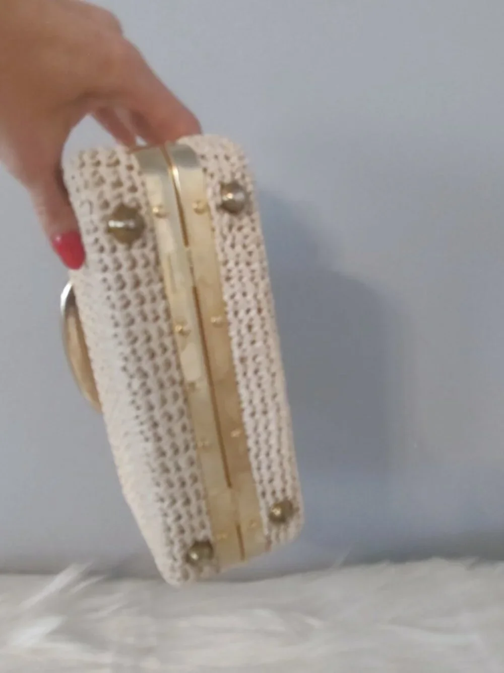 Vintage 1960s Forsum handwoven wicker handbag EUC
